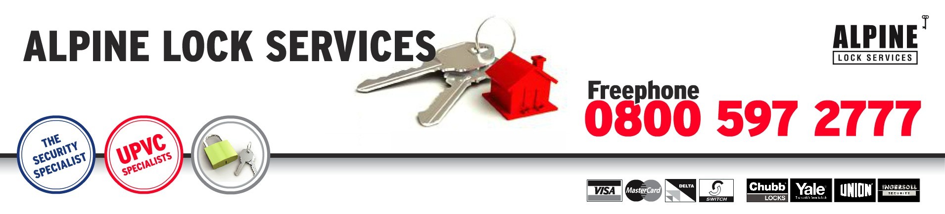 Alpine Lock Services 0800 597 2777
